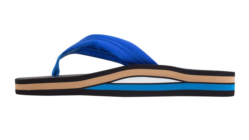 Rainbow Sandals Men's Double Layer Soft Top 1" EVA Rubber Filled w/Nylon Strap, Brown/Black Men's Large / 9.5-10.5 B(M) US - Image 2
